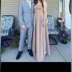 Rose gold formal dress!